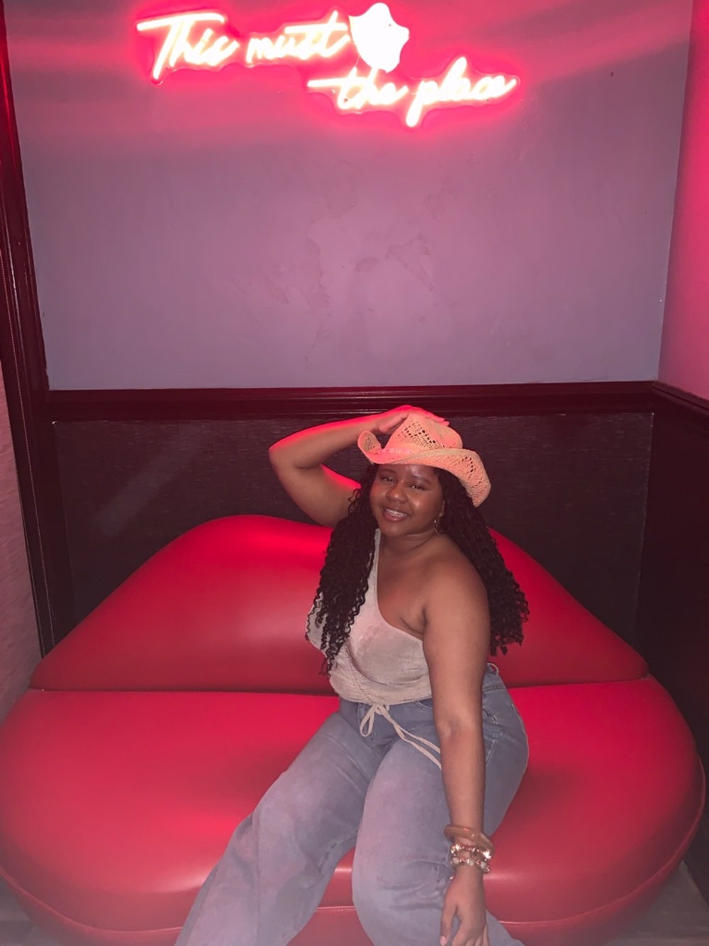 Beige straw Cowboy Hat - Casual Boho Summer